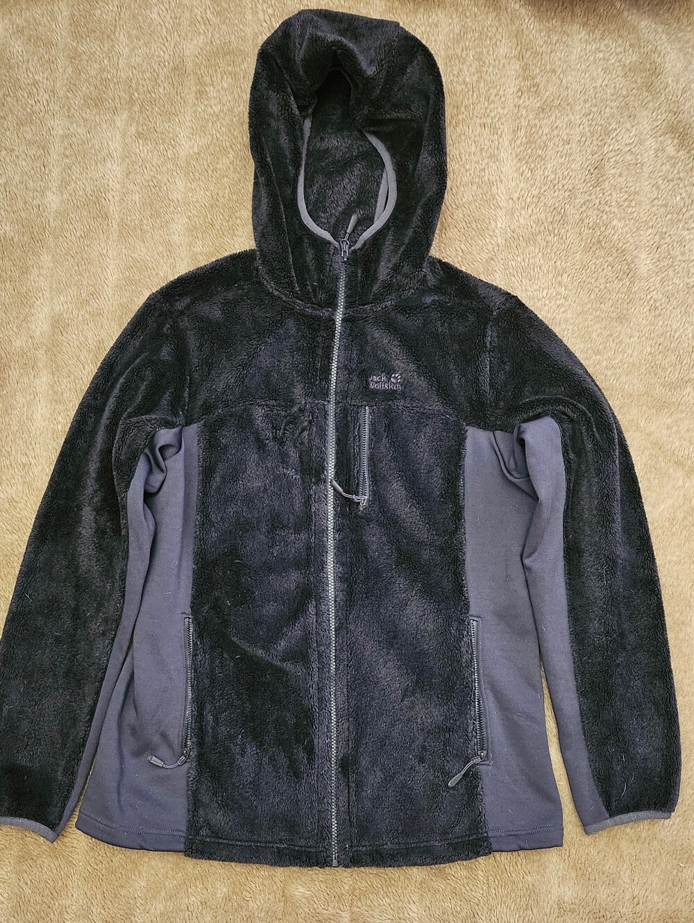 Jack Wolfskin Womens Size Small Full Zip Sherpa Jacket Nanuk 300 High Pile